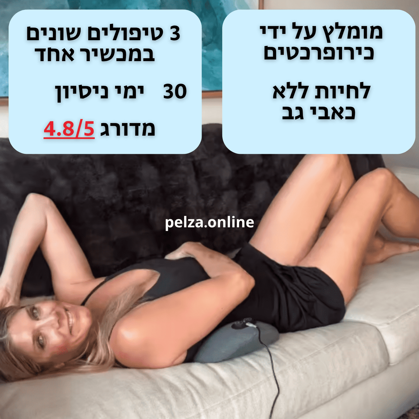 כרית טיפול הגב BackNest - מבית PELZA